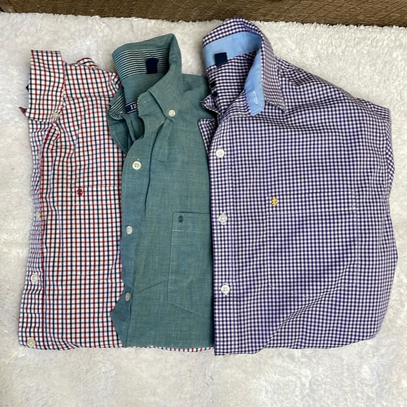 Izod Men’s Long Sleeve Button Down Shirts (Bundle of 3) Large - Picture 1 of 17
